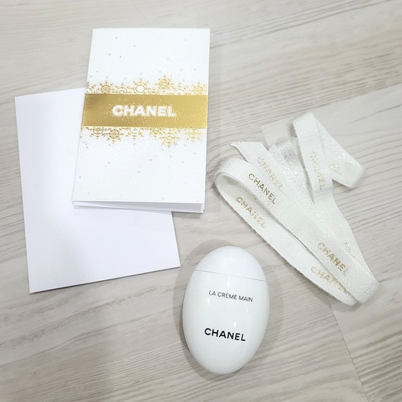 NEW CHANEL LA CRÈME MAIN Hand Cream ,Ribbon and Card. - Picture 1 of 17